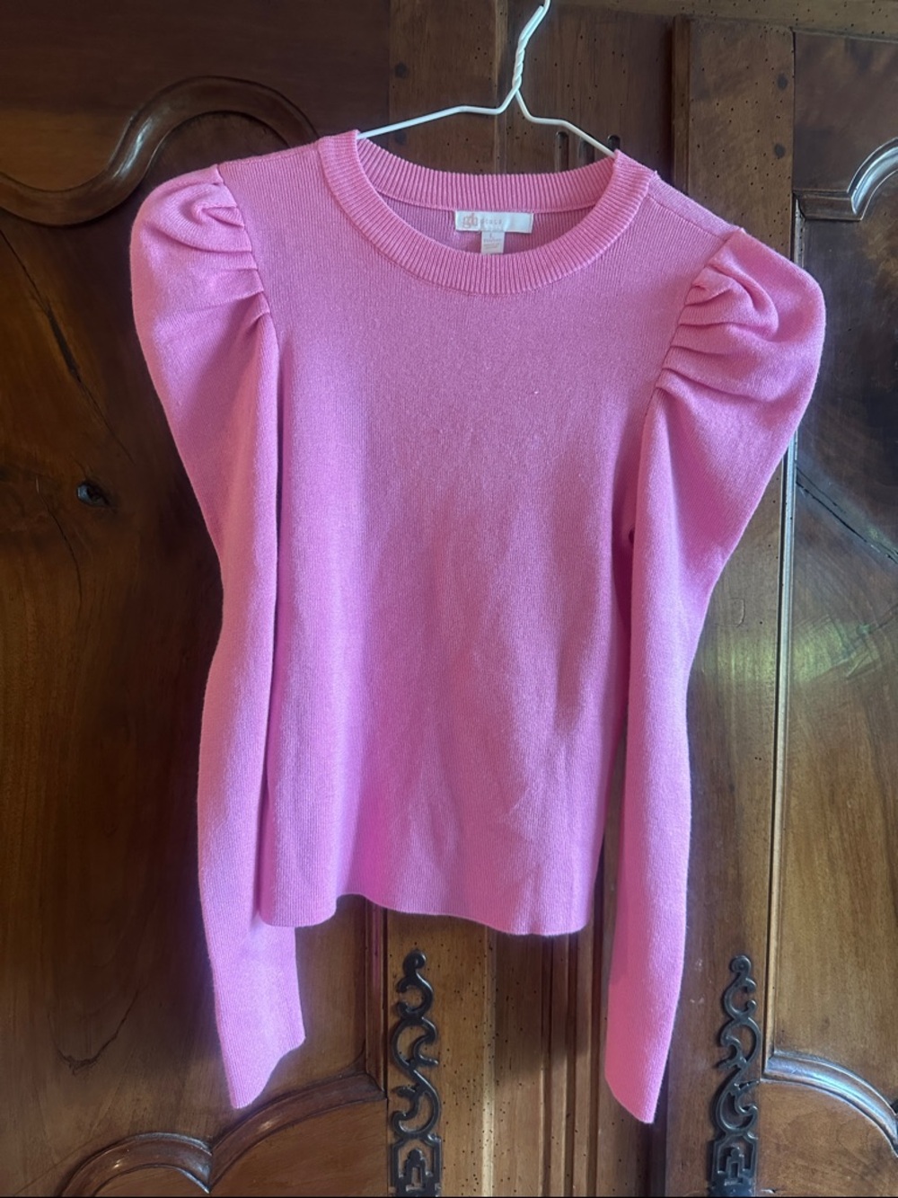 GB girls Pink Puff Sleeve Knit Top